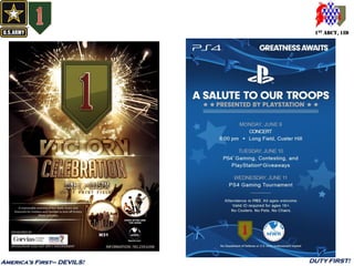 1ST ABCT, 1ID
America’s First– DEVILS! DUTY FIRST!
 