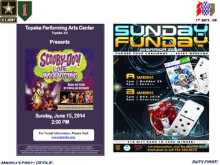 1ST ABCT, 1ID
America’s First– DEVILS! DUTY FIRST!
 