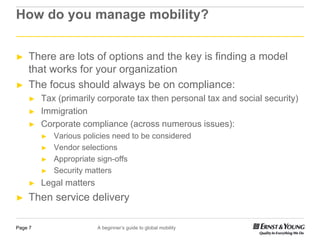 EY Human Capital Conference 2012: A beginners guide to global mobility ...