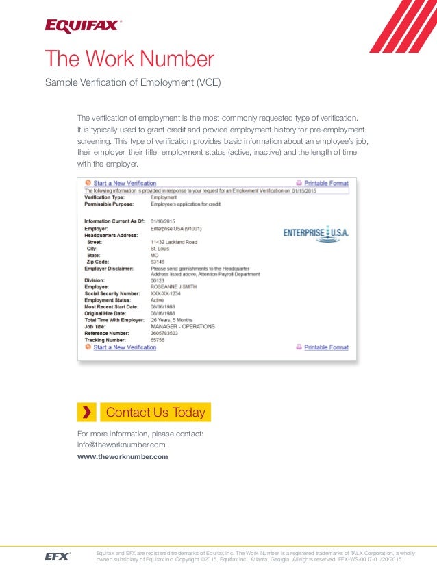 sample employment verification sample of employment verification