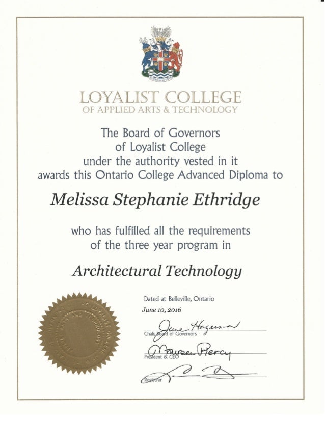 3 Architectural Technology Advanced Diploma