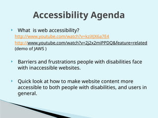 Accessibility Presentation by Conway doc | PPTX
