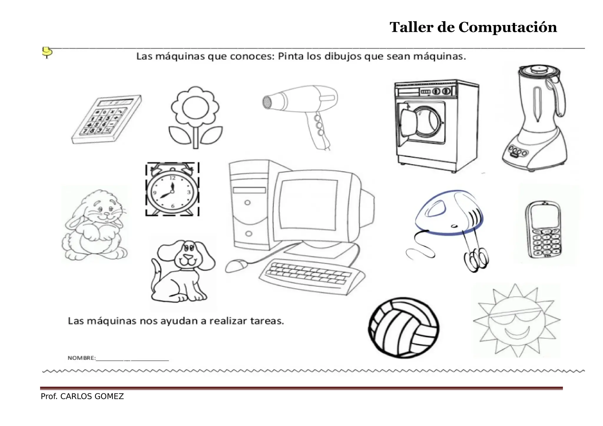 Actividades de computación para alumnos de preescolar | PDF | Computer ...