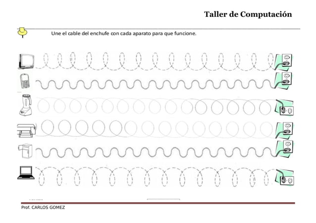 Actividades de computación para alumnos de preescolar | PDF | Computer ...