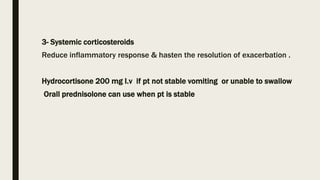 Acute exacerbation of asthma | PPTX