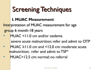 Muac Guidelines 1 ACUTE MALNUTRITION (2).ppt for health workers | PPT