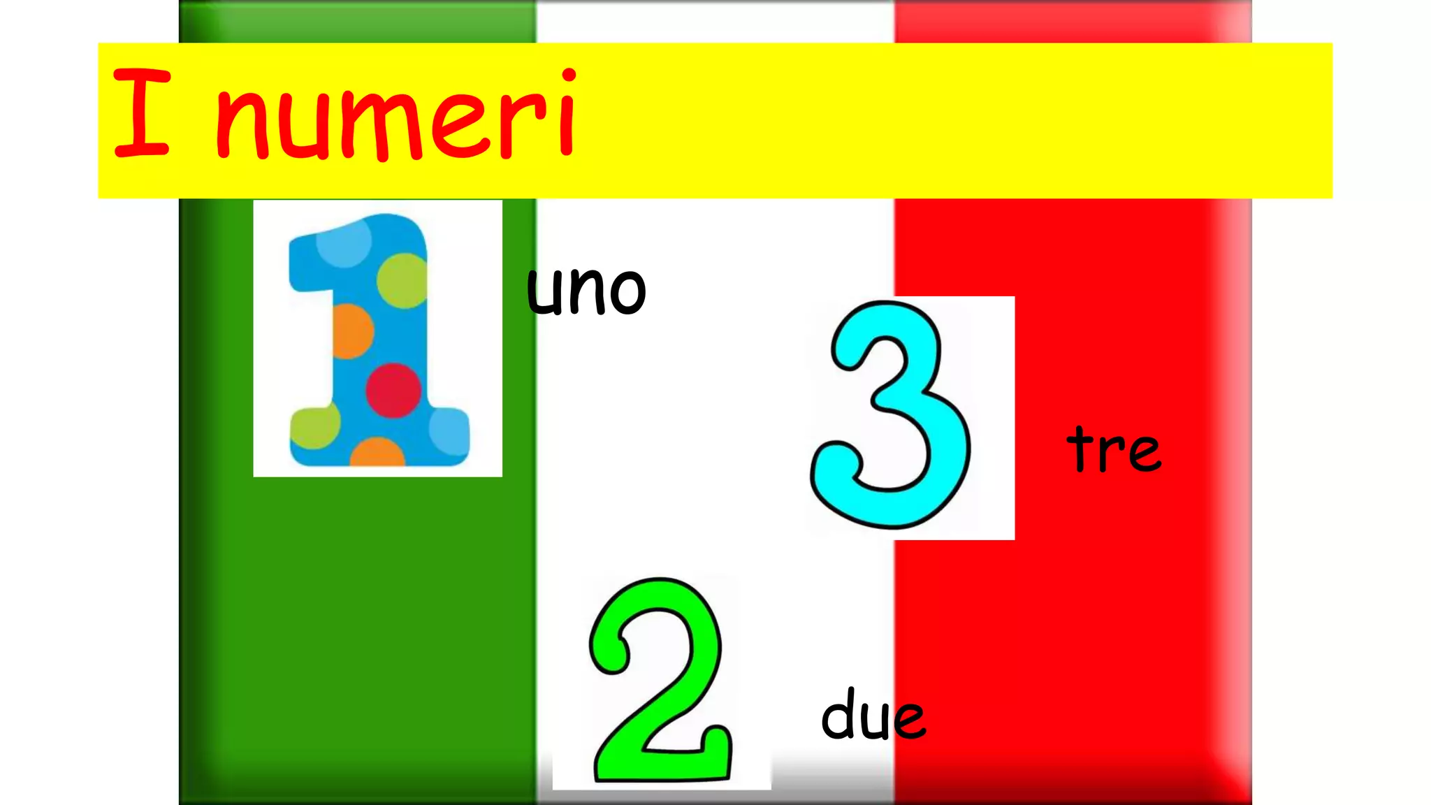 uno due tre in tedesco