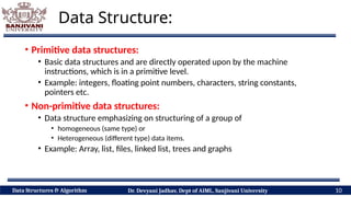 Introduction to Data Structure and its type: Primitive and Non ...