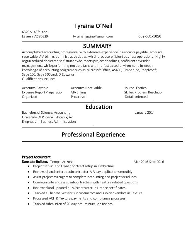 University Of Phoenix Resume - Resume Ideas