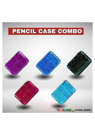 PVC pencil cases combo