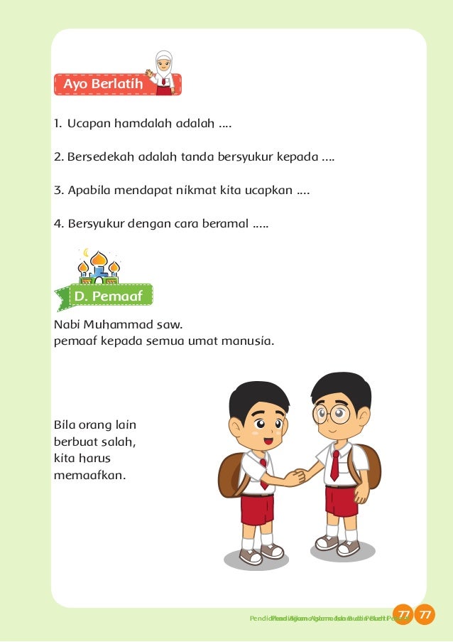 Ceritakan Pengalamanmu Tentang Sikap Pemaaf Nasi