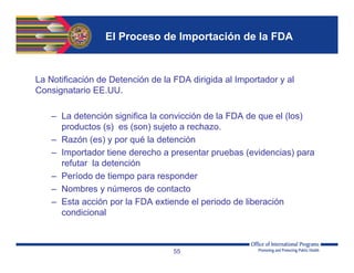 Seminario Requisitos de exportación de alimentos al mercado de los Estados Unidos (Ley FSMA)