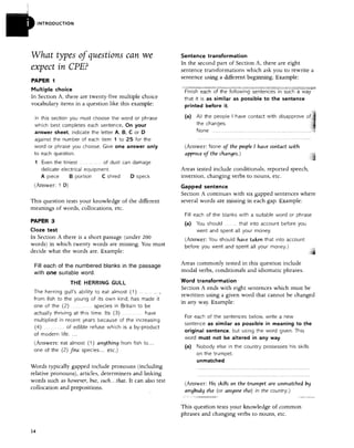 GRAMMAR AND VOCABULARY FOR CAE AND CPE | PDF