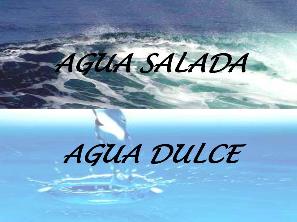 1 agua dulce y agua salada
