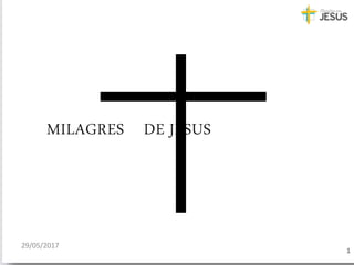 29/05/2017
1
MILAGRES DE JESUS
 