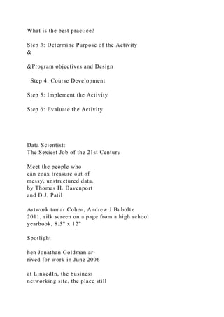 1 A Guide to Performing a Needs Assessment and a .docx