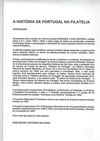1 - A história de Portugal na Filatelia