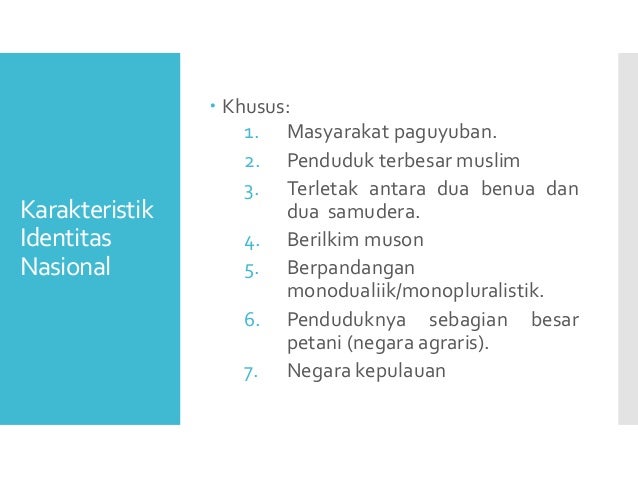 1 a identitas nasional