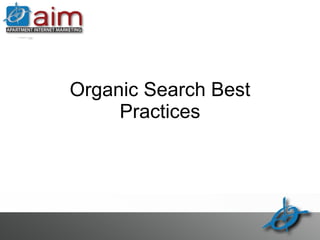 Organic Search Best Practices 