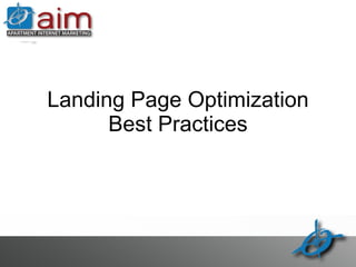 Landing Page Optimization Best Practices 