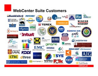 WebCenter Suite Customers
 