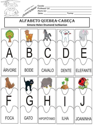 Jogo Educativo Alfabeto Quebra-cabeças pdf 36