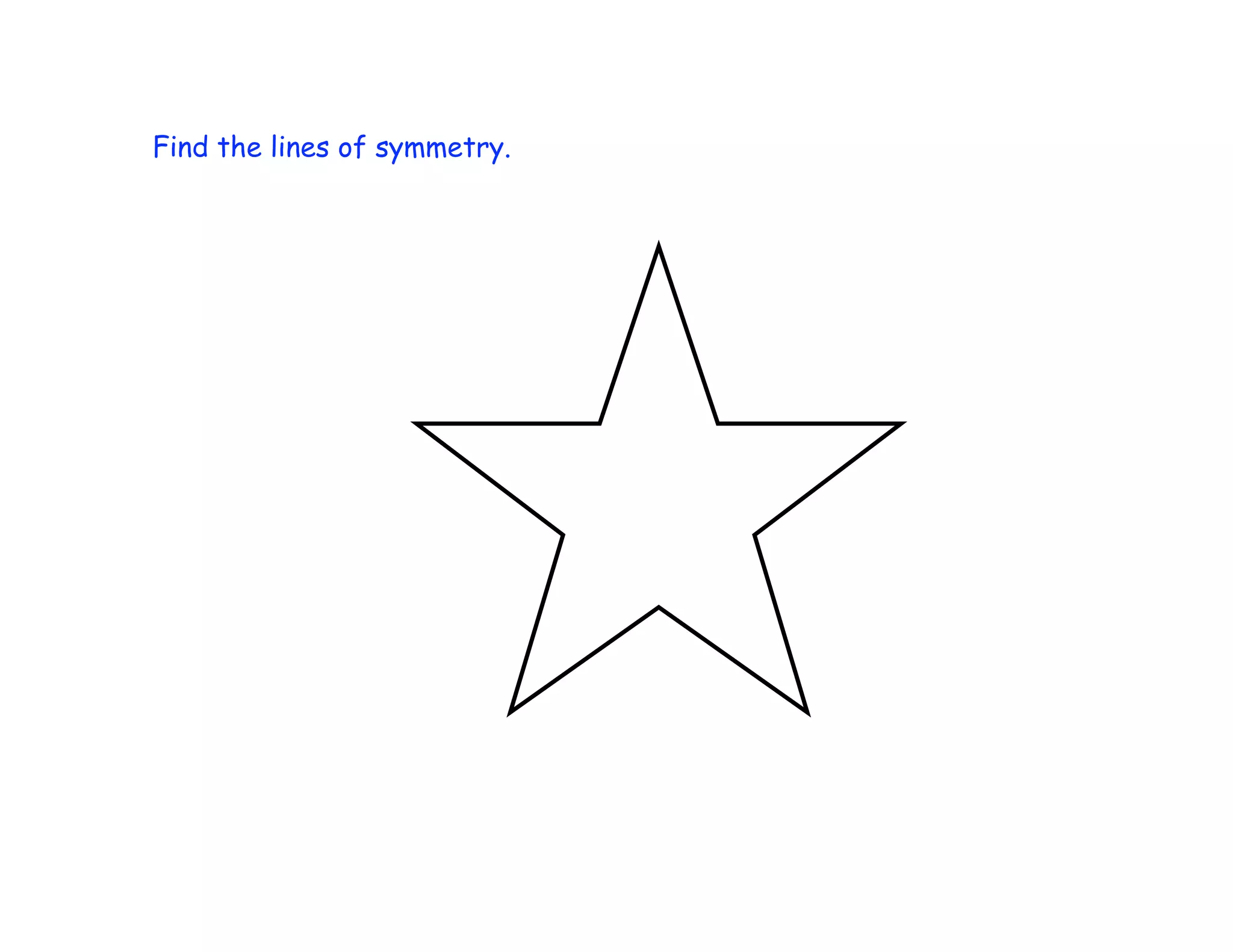 Find the lines of symmetry.