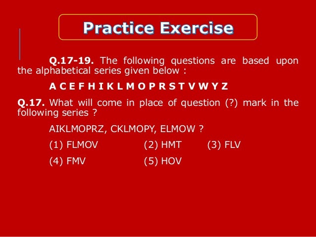 1 alphabetical order