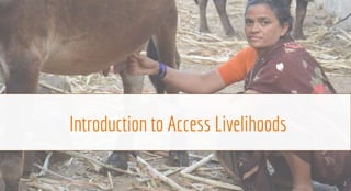Introduction to Access Livelihoods
3
 