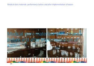 Medical store materials performance before and after implementation of kaizen
Medical store materials performance
before and after implementation of
kaizen
Figure
10
 