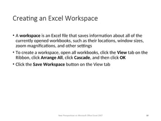 Tutorial: How to Manage Worksheet in Excel | PPT