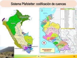 SSV 32
Sistema Pfafstetter: codificación de cuencas
 