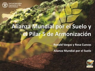 Alianza Mundial por el Suelo y
el Pilar 5 de Armonización
Ronald Vargas y Rosa Cuevas
Alianza Mundial por el Suelo
 