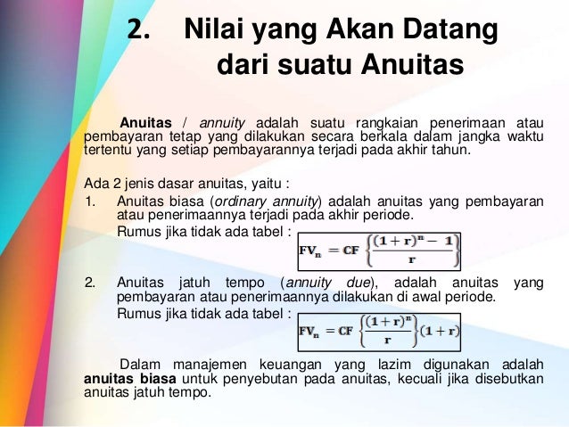 30 Contoh Soal Nilai Waktu Uang Anuitas Kumpulan Contoh Soal
