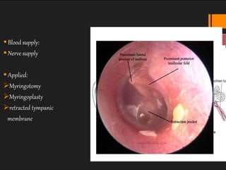 Timpanic Mem Retraction anatomy of ear | PPTX