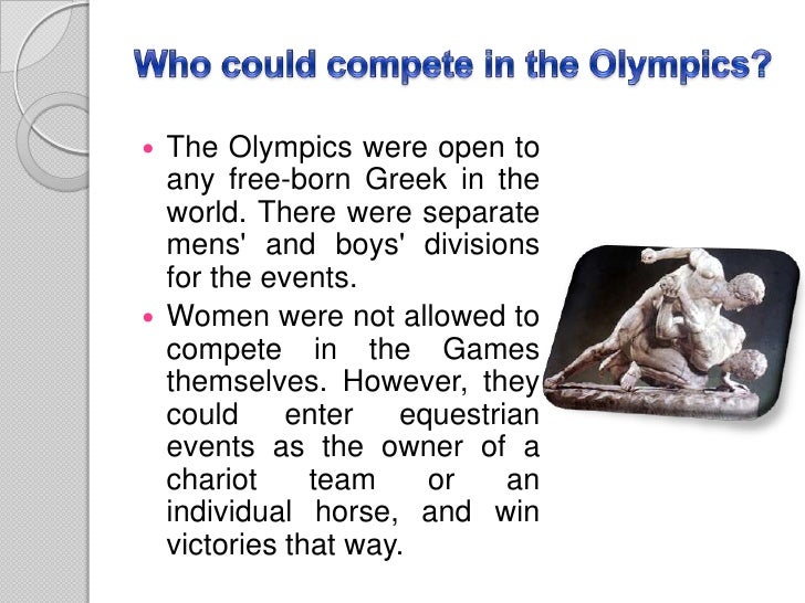 What events took place in the ancient Olympic Games?