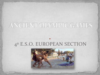 4º E.S.O. EUROPEAN SECTION

 