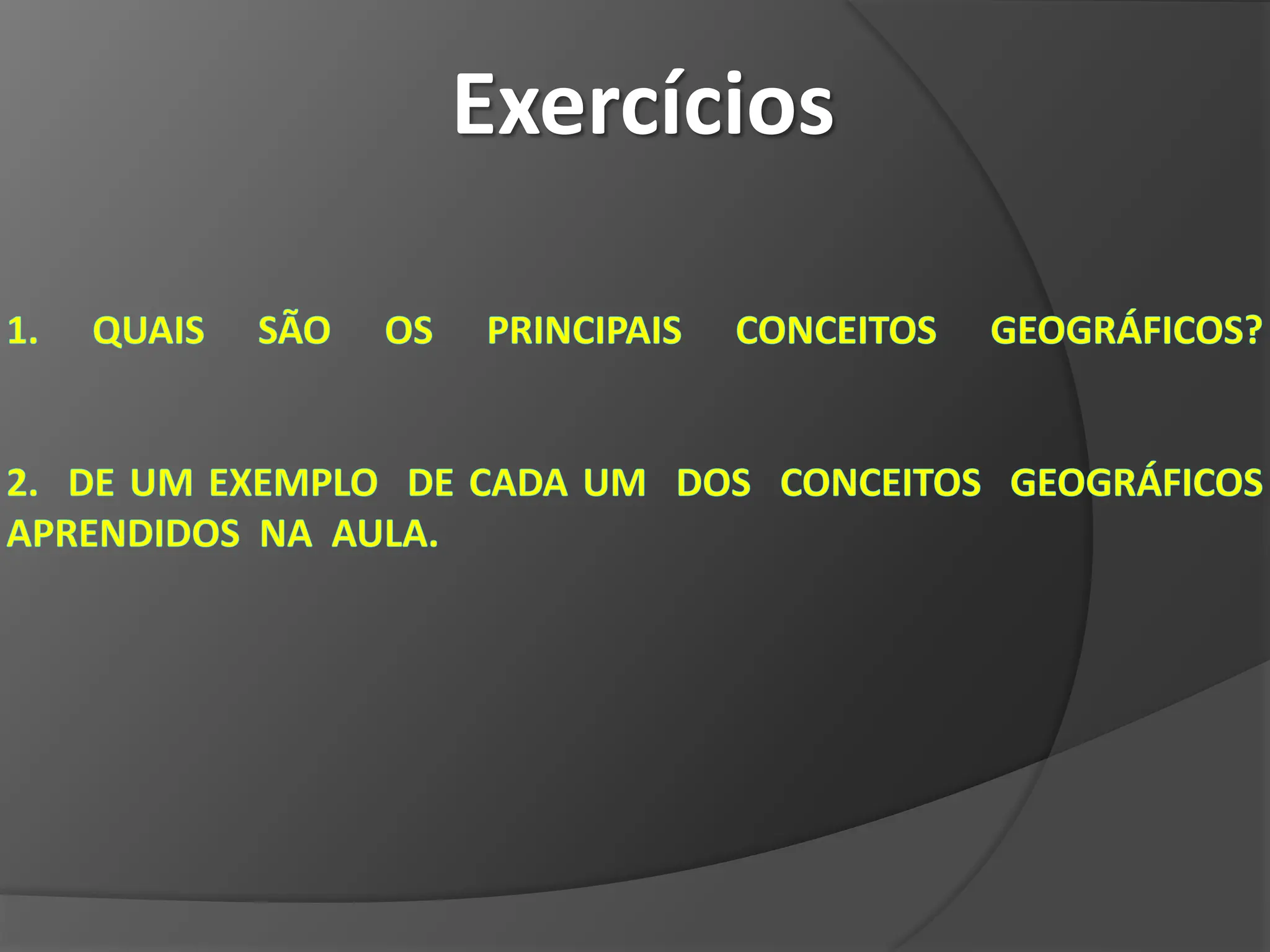 Exercícios