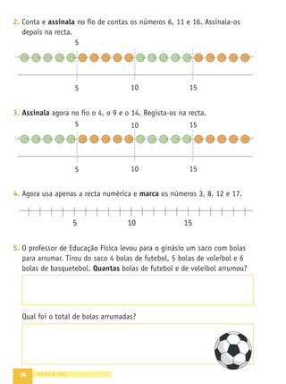32
4. Observa a tabela, onde o grupo da Estrela fez o registo dos animais de
estimação que têm.
- Completa.
O Pedro tem .
A Ana tem .
A Estrela tem .
A Inês tem .
- A Estrela desaﬁou os amigos a descobrir quantos olhos têm os
animais de estimação de todos os colegas do grupo. Ajuda-os e
regista todo o teu raciocínio.
- Ajuda agora os meninos a calcular quantas patas têm todos os seus
animais. Faz todos os registos.
trinta e dois
Estrela X X
Inês X
Pedro X
Ana X X
 