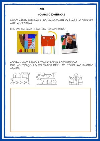 1° ANO - Artes - atividades de arte para 1 ano | PDF