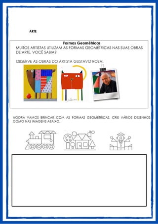 1° ANO - Artes - atividades de arte para 1 ano | PDF