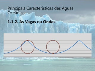 Principais Características das Águas
Oceânicas
1.1.2. As Vagas ou Ondas
 