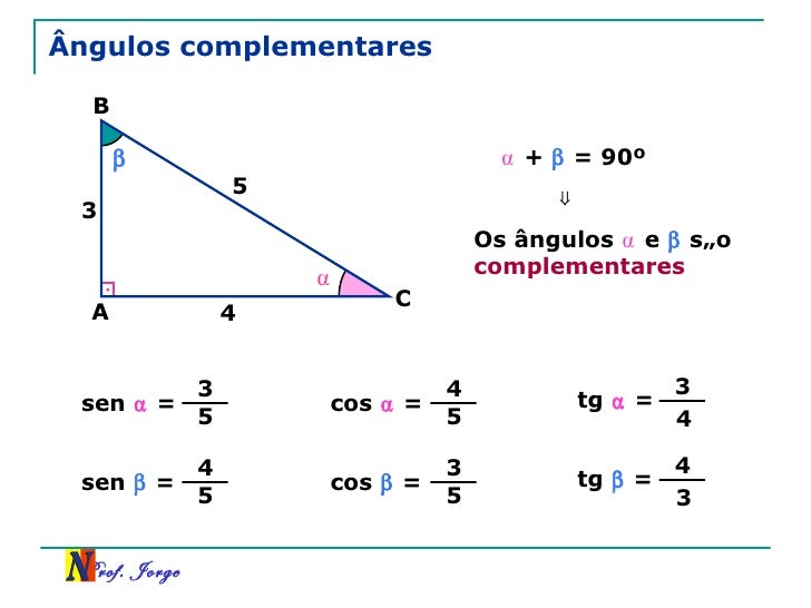Como Calcular Angulo De Um Triangulo Retangulo
