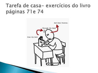 Tarefa de casa- exercícios do livro páginas 71e 74