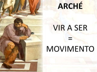 ARCHÉ
VIR A SER
=
MOVIMENTO
 