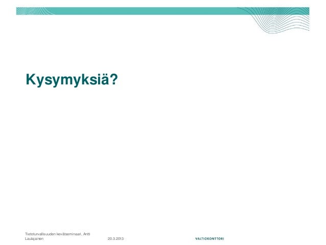 Riskien seuranta Riskien seuranta