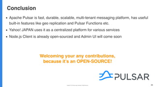 Apache Pulsar at Yahoo! Japan | PDF