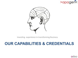 OUR CAPABILITIES & CREDENTIALS
Inves1ng!!experience!in!transforming!Business!
 