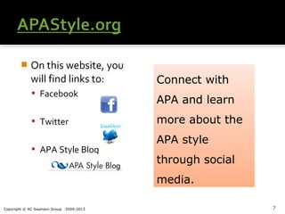 Module 1 APA Style | PPT