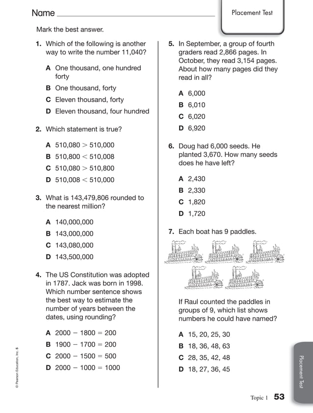 1a-5th-grade-placement-test